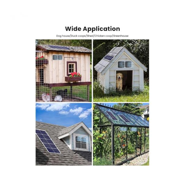 FTBM30 Solar Panel Fan Kit,30W,Solar Powered ,Potable Weatherproof IP65