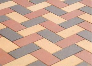 China Customized Red Clay Brick Pavers , Concrete Driveway Pavers Sintered / Extrusion on sale