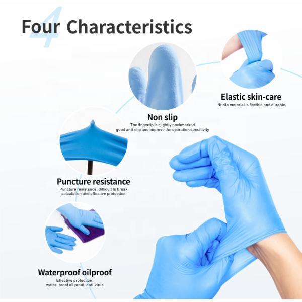 Powder Free Nitrile Gloves Green Nitrile Exam Gloves Disposable