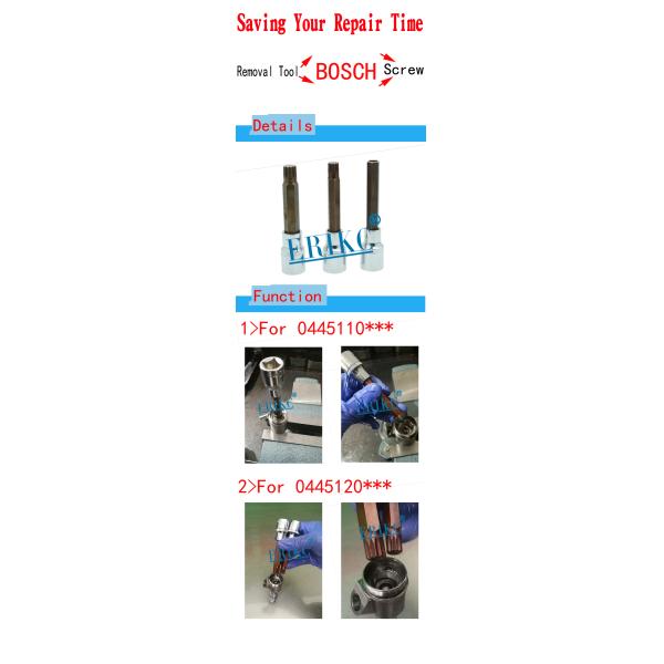 Common Rail Injection Tool For BOS Injector Valve Inner Screws Disassembly Tool E1024041 E1024042