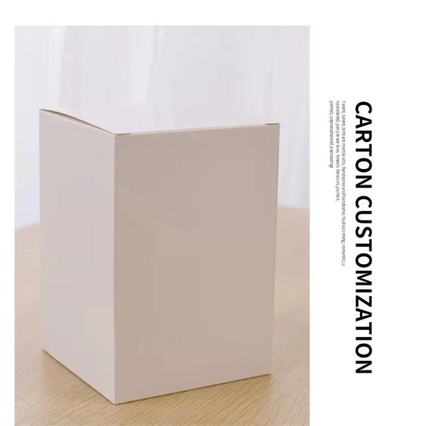 Customized Small Plain Recycled Paper Gift Box White 10x10x7 Cake Box