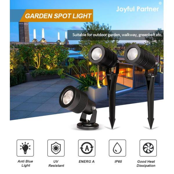 Led Garden Spike Light Decoration CREE COB LED 10W DIA63MM 12VDC With Plastic Spike