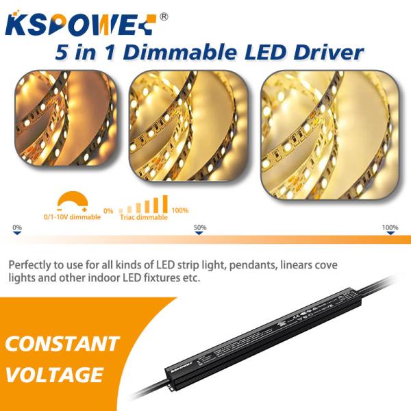 Class 2 Rated 80W LED Driver with 5-Year Warranty and 100-277V Input for Residential Installations