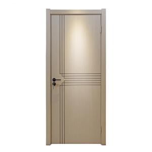 China PU Painting Solid Wood Interior Door Slab 45mm Thick Natural Veneer on sale