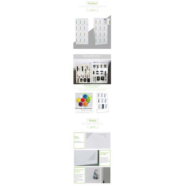 Cold Rolling Steel Office Lockers / Metal Locker Cupboard 12 Door 1850mm Height