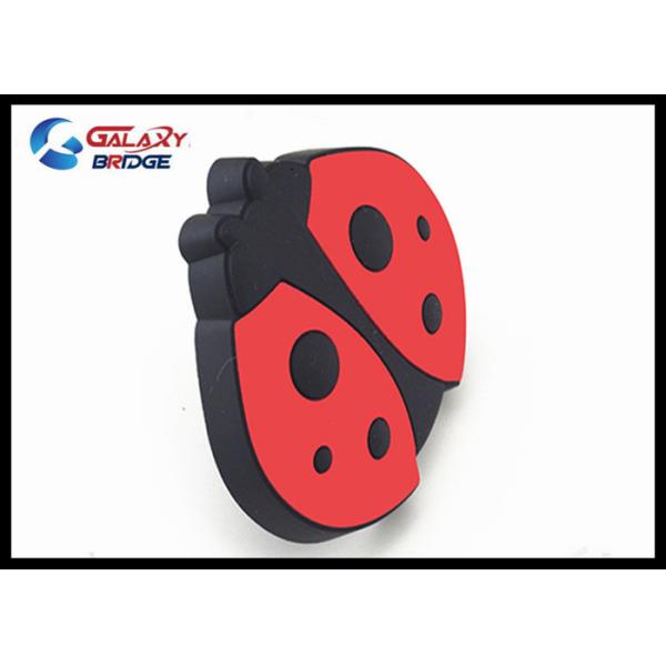 Lady Bug Rubber Kids Bedroom Knobs / Soft Plastic Knobs For Children's Furniture Decorative