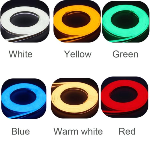 220V 110V 50m Indoor Outdoor Flex LED Neon Rope Light for Holiday Party Valentine Decoration Blue Yellow White