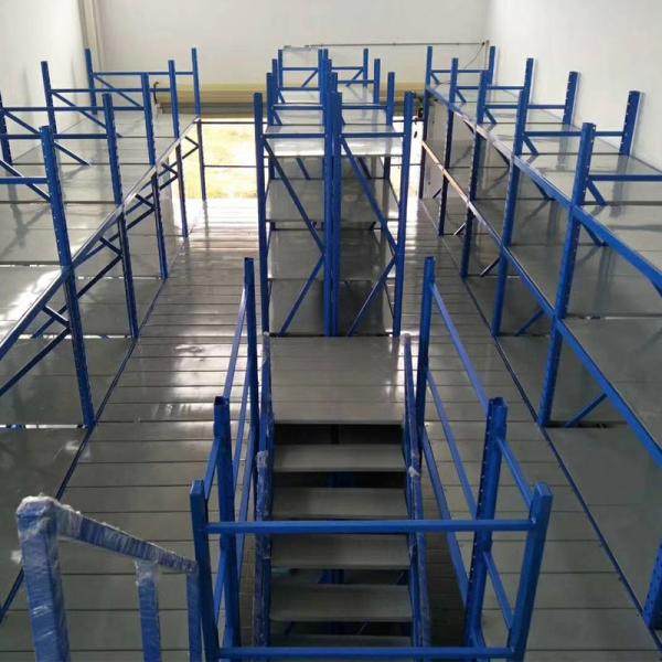 2-3 Levels Steel Construction Mezzanine Rack Multi Level For Warehouse Storage