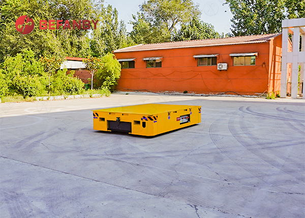 15 Ton Unlimted Running Distance Battery Operated Trackless Transfer Trolleys