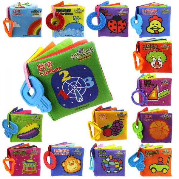 Quality Baby Cloth Books For Baby Educational Toys with Sound Paper For Baby Early Learning for sale