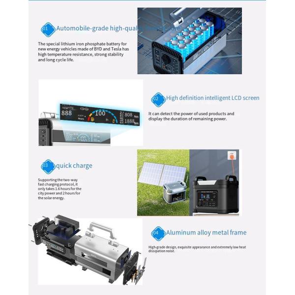 600W 220V Pure Sine Wave Power Station , Portable Energy Storage Power Supply