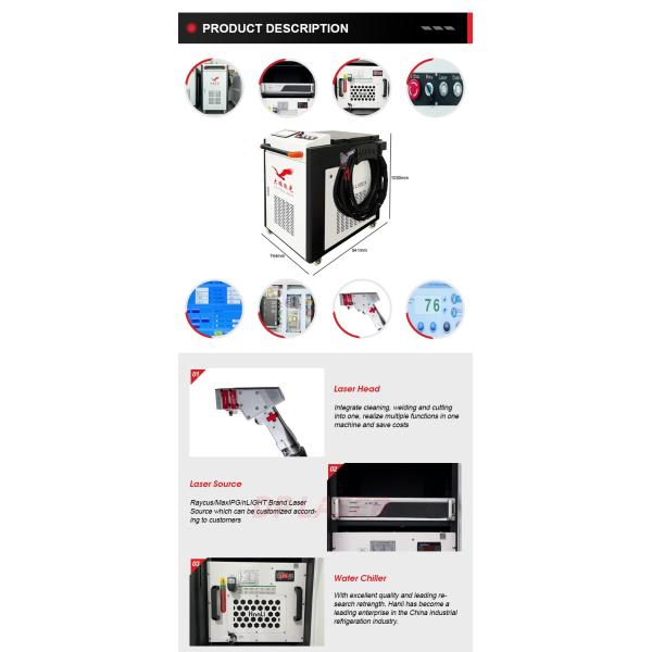 CE 3 In 1 Handheld Laser Welding Machine 1500W 2000W 3000W For Rust Removal