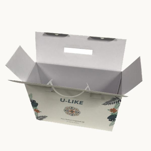 Reusable Leakproof Corrugated Gift Box With Handle Multipurpose