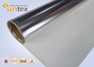 China Good Quality Aluminum Foil Coated Cloth Laminated Roll Fireproof Fiberglass Fabric on sale