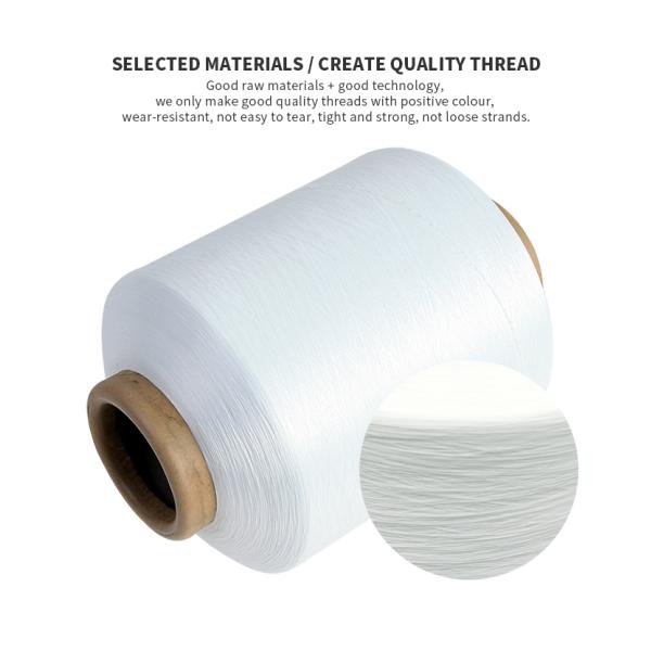 Elasticity Polyester Socks Recycled Textured Yarn 560D Spandex Covered Yarn