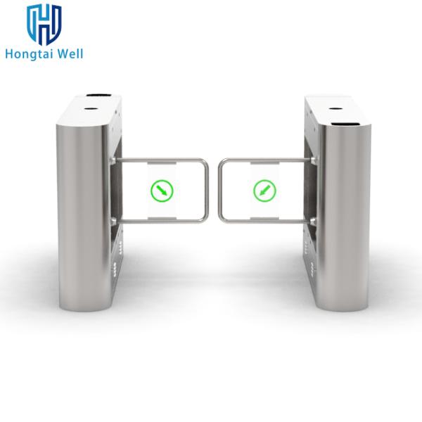 AC100-240V Turnstile Gate Pedestrian Swing Gates With NFC QR Code Reader