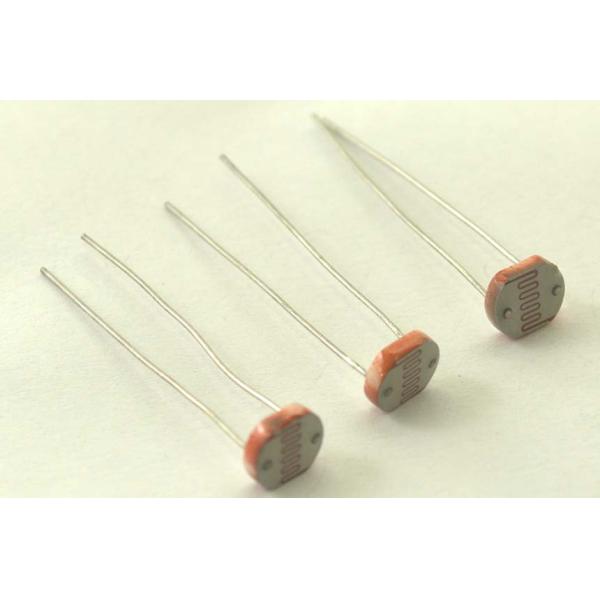 Moisture Resistance 7mm Ceramic Plastic Encapsulated CdS Photoconductive Cell For Photoresistor Photo Sensor