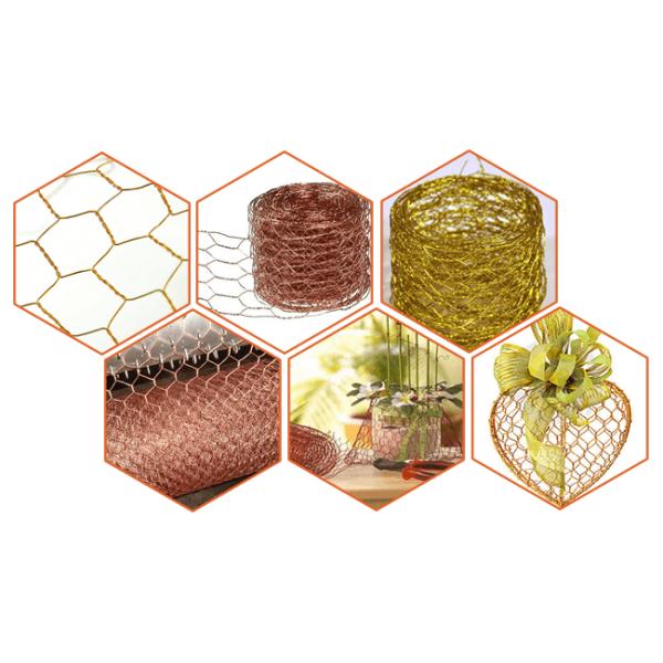 Arts Crafts Sculptures Copper Woven Wire Mesh 2 Inches 1 Inches Openning
