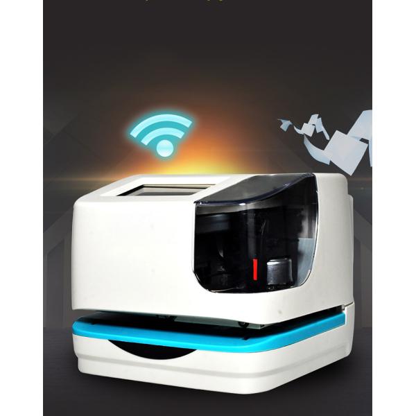 White Digital Time Recorder Touch Screen 5 Lines Electronic Date Time Stamp Machine