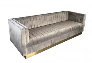 Buy cheap Wholesale New model velvet upholstery furniture fabric living room sofa for wedding rental sofa product