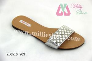 Buy cheap Hot Women Slippers 2014 Bling Siliver Strass Women Shoes(ML0516_703) product