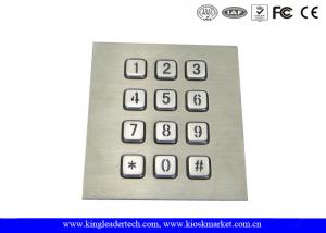 Buy cheap 3 x 4 Matrix Numeric Backlit Keypad For Panel Mount 12 Illuminated Keys product