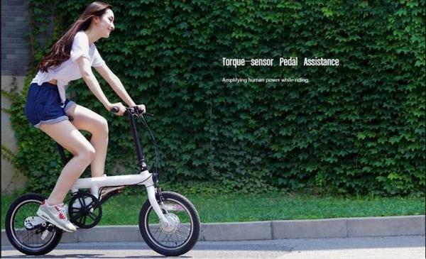 Quality Original Xiaomi High Speed Brushless Motor Mi QiCYCLE cheap electric folding bike for sale