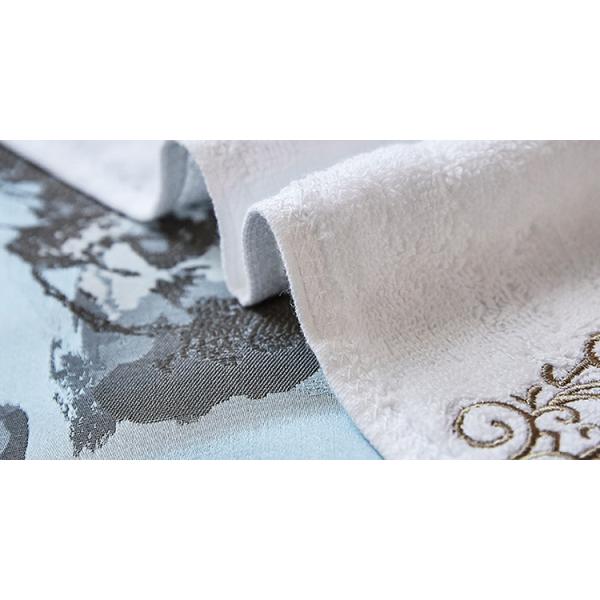 Spa Hotel Towel Set 100% Cotton Custom Logo Dobby Plain Rectangular Stable