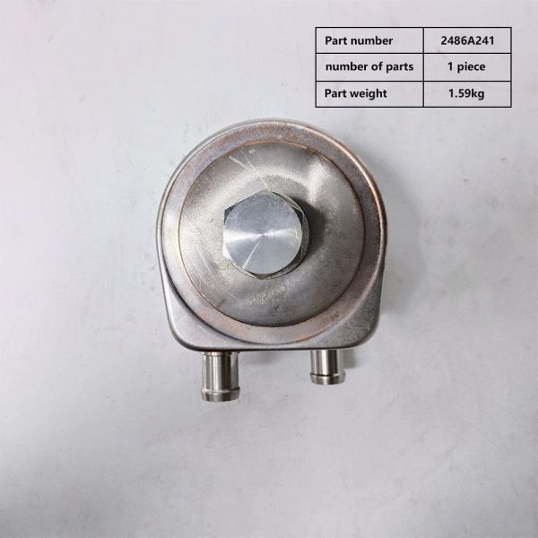 2486A241 Oil Cooler Perkins High Performance ISO9001 With Iron Material