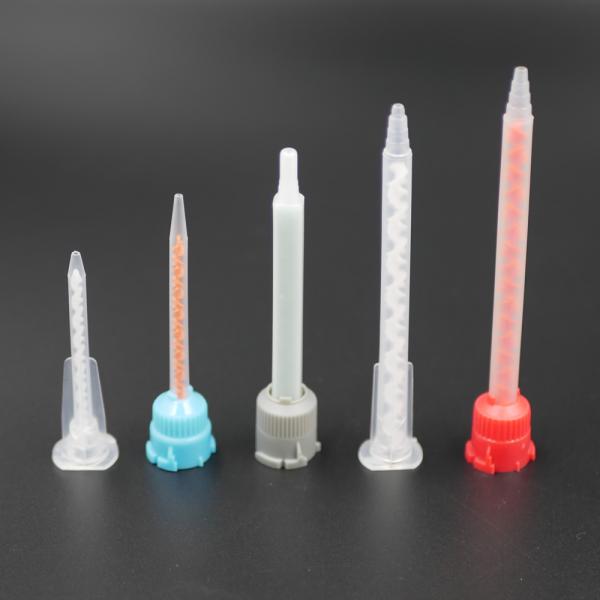 Static Cartridge Mixing Tip Resin Mixer Adhesive Gun Epoxy Mixing Nozzle Applicator for 50ml 10:1 Ratio