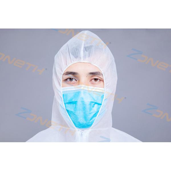 Waterproof Hooded Elastic Cuff SMS disposable protective gowns