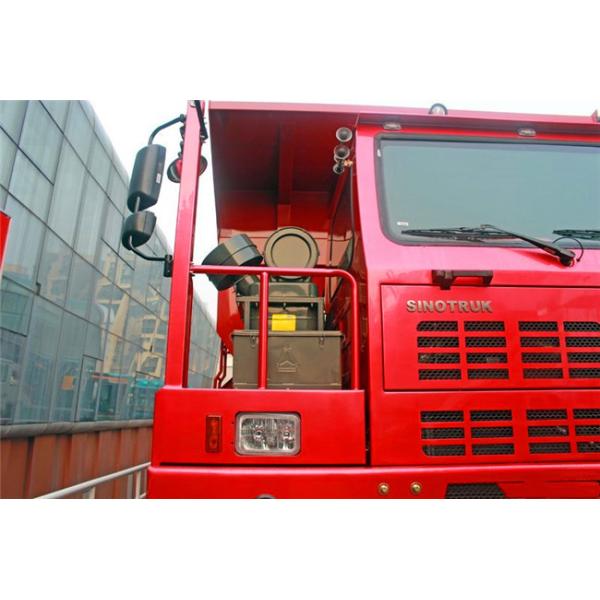 Red Color Sinotruk Howo Dump Truck 6*4 / 30 Tons Tipper Truck mining dumper