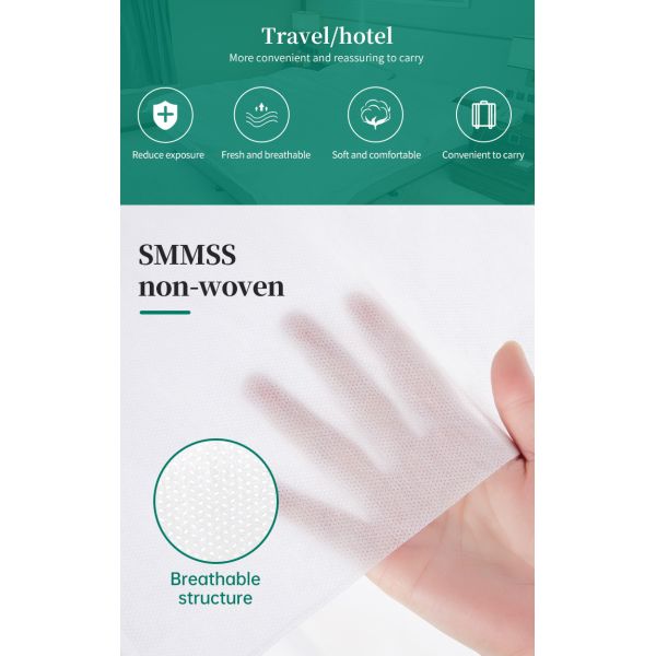 Safe and Portable Disposable Bed Sheets Disposable Duvet/Comforter Cover for Hotel