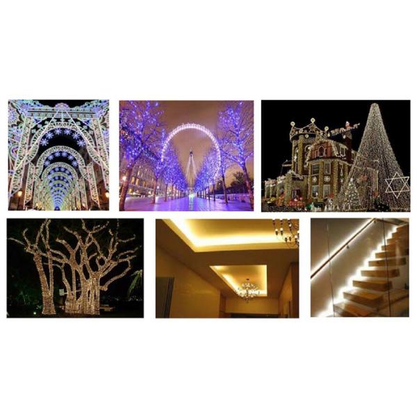 Rectangle 3 wires LED flexible rope light IP44 outdoor/indoor red/yellow/green/blue color