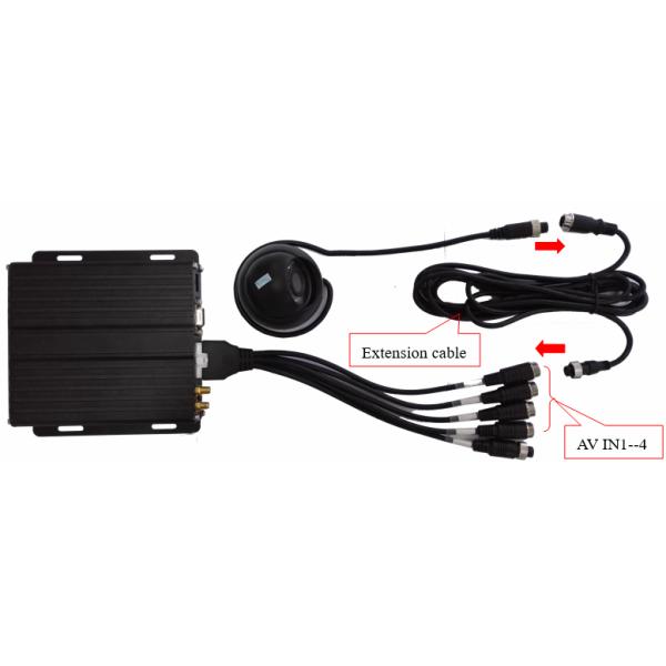 Security 4CH CCTV Mobile DVR Vehicle Max 128G SD Card Storage 720P AHD Input