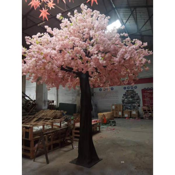 Anti - Wind Vivid Outdoor Artificial Cherry Blossom Tree 4m Height 3m Width