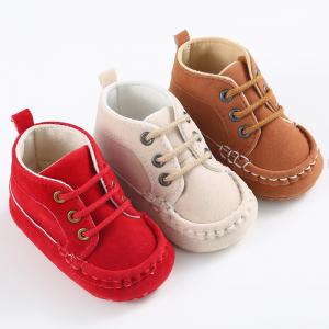 Buy cheap 2019 winter Cotton fabric Lace-up 0-2 years  ankle baby boots product