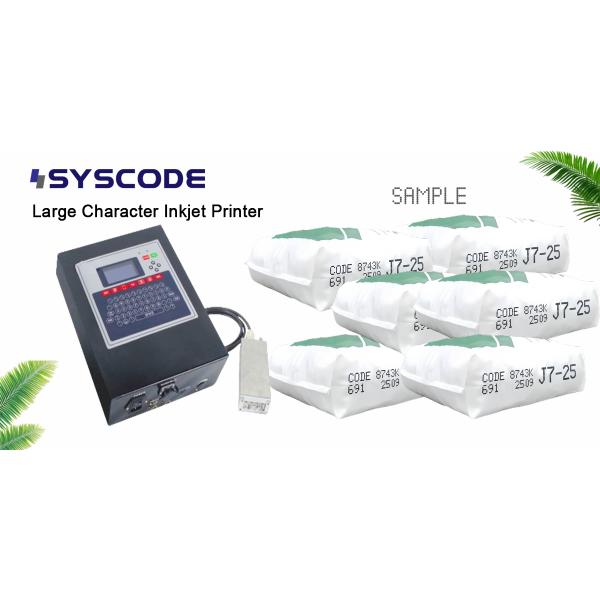 Versatile Large Character Inkjet Printer Low Maintenance Industrial Online Inkjet Printer