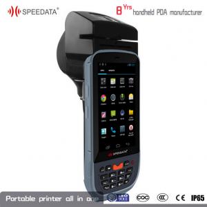 China Mobile Handheld PDA Thermal Printer With Wifi Bluetooth GPRS GPS for Railway ticket on sale