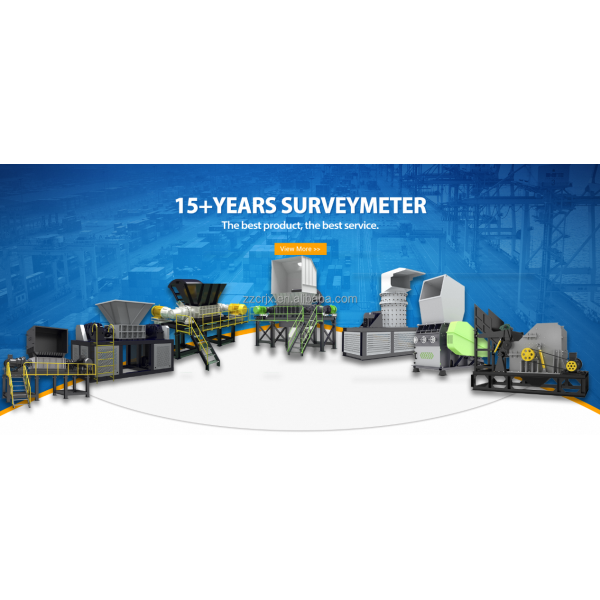 2025 New Model Tire/Plastic Shredder - PLC Control & Auto Reverse System