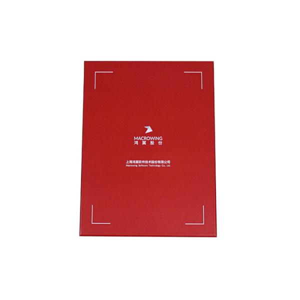 Custom Lid-Off Box Protective Varnish Rigid Packaging Red Box