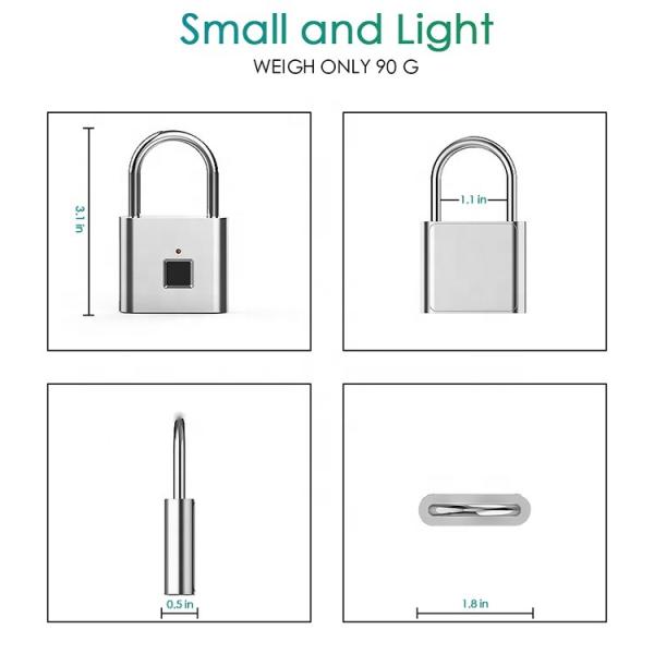 Handheld Smart Fingerprint Lock Low Power Consumption With 3.7v Lithium Battery