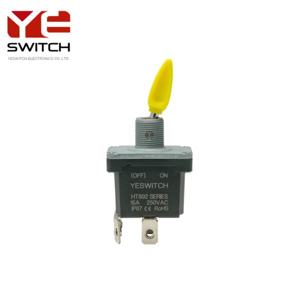 High Current Momentary Metal Toggle Switch With Outer Screw Terminal