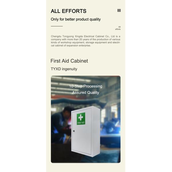 Customized Empty First Aid Cabinet Lockable For Emergency First Aid Contents