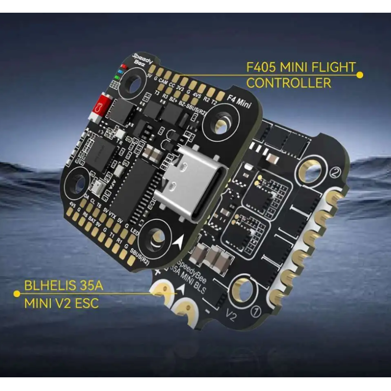 Speedybee F405 Mini Bls 35a 20x20 Stack and Controller with BLS 35A Mini ESC for Drone Fpv Racing