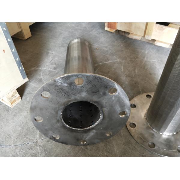 SS Wedge Wire Screen Tube With Perforated Steel Pipe