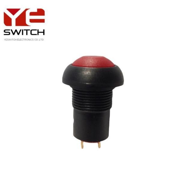 24VDC Waterproof Momentary Push Button Self Lock Interlock Push Button Switch Red Cap