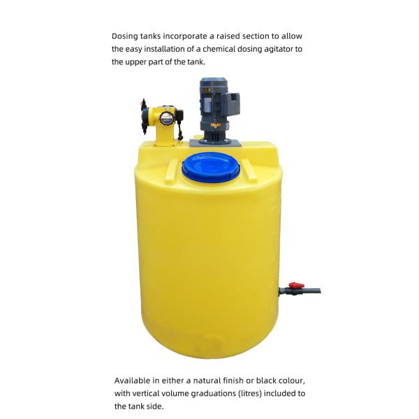 Electric Water Treatment 50 Gallon Mixing Tank Chemical Storage OEM