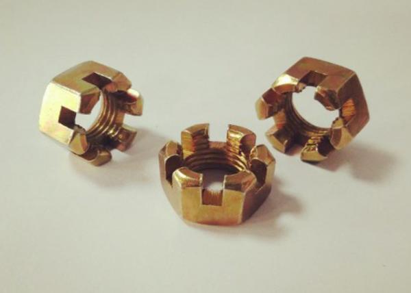 Quality High Precision Hexagon Slotted Nut M14x1.5 For Needing Pre Tightening Force Place for sale
