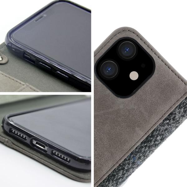 TPU Leather 5.8" Harris Tweed Phone Case For IPhone 11 Pro